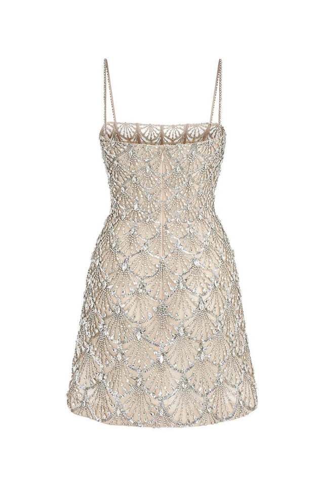SEASHELL SILVER BEADED MINI DRESS | CULT MIA | Le Thanh Hoa