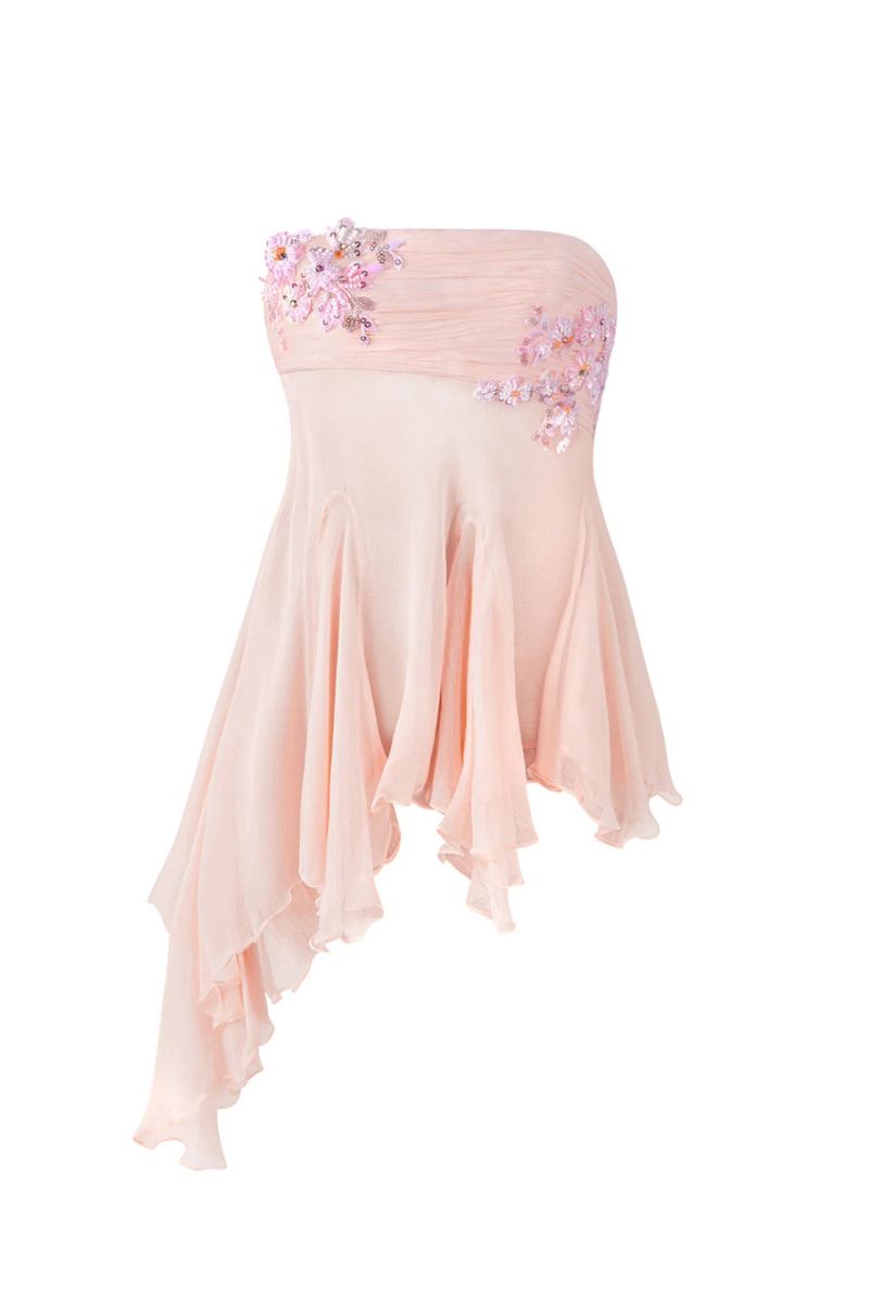 FAIRY TUBE TOP IN PEACH - CULT MIA