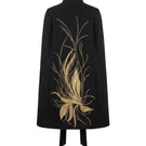 Nadya Shah Cape Solaris in Noir, stylish black jacket with sleek design and elegant draping, perfect for modern fashion.