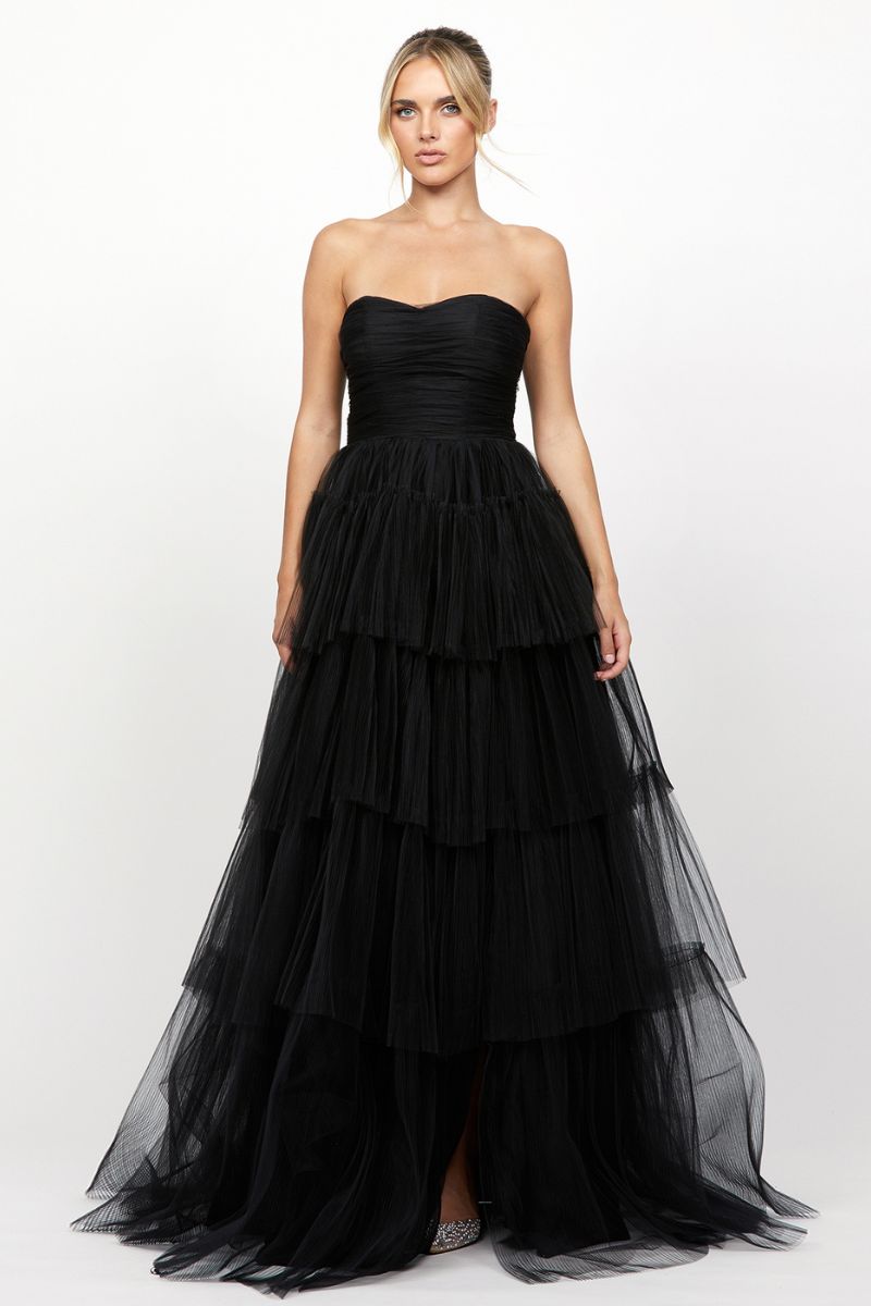 AMAYA SWEETHEART TIERED BALL GOWN - CULT MIA