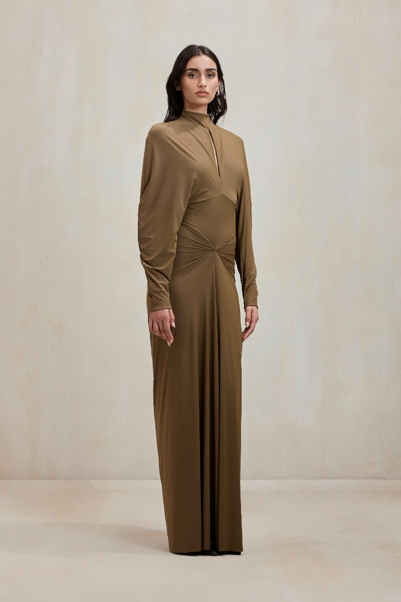 PARKER GOWN IN SAND GREEN | CULT MIA | Deme By Gabriella PARKER GOWN IN SAND GREEN | CULT MIA | Deme By Gabriella