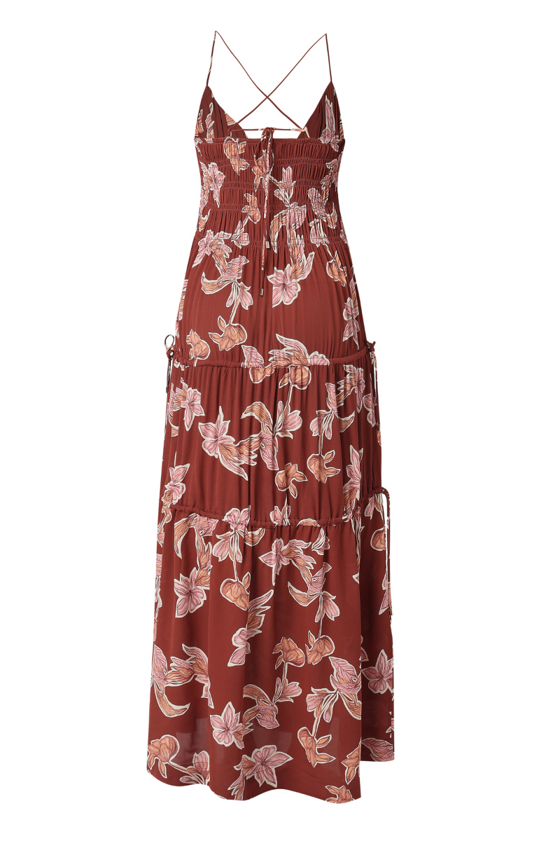 ALMA DRESS IN APPLIQUE FLORAL - CULT MIA