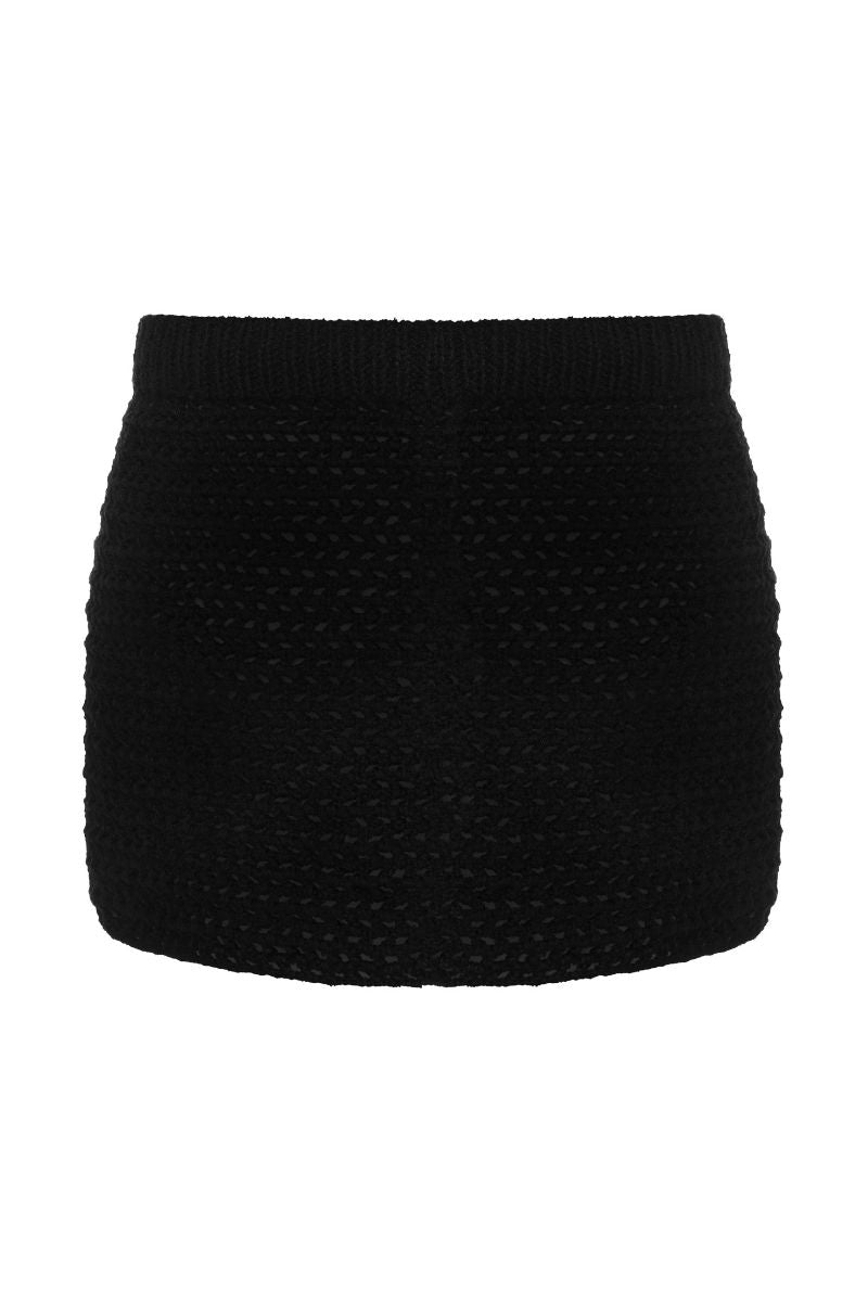 THALIA MINI SKIRT IN BLACK - CULT MIA