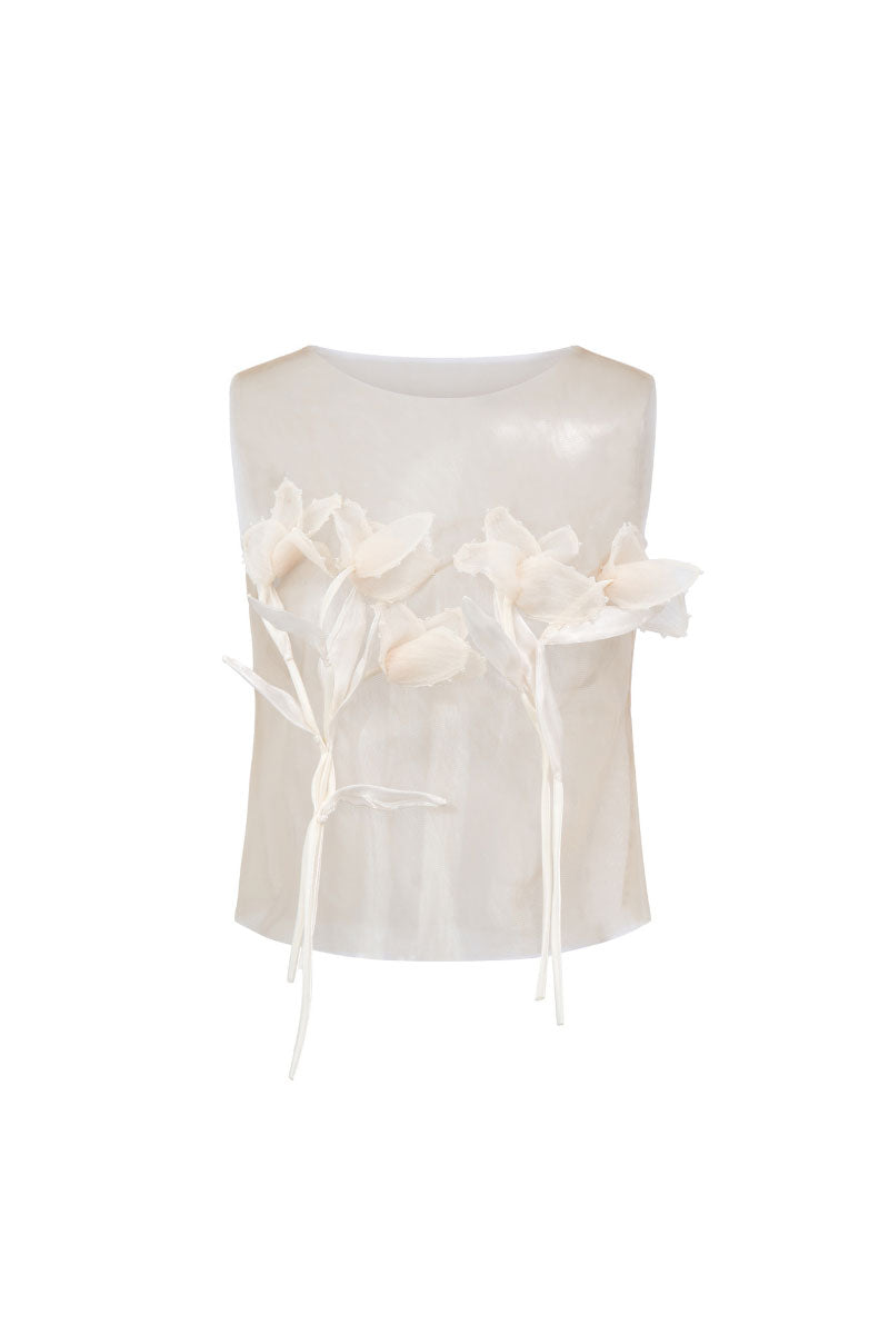 Light blue Arti Apparel Tellus Top featuring a relaxed fit and soft fabric, displayed on a wooden hanger.