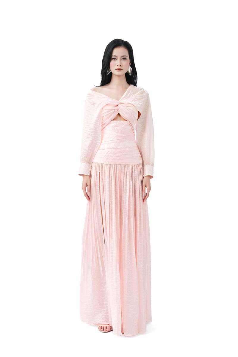 LUSTRE VEIL MAXI DRESS