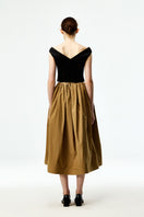 Black Chictopia bustier top with lace detailing, fitted style, and adjustable straps, perfect for stylish layered looks.