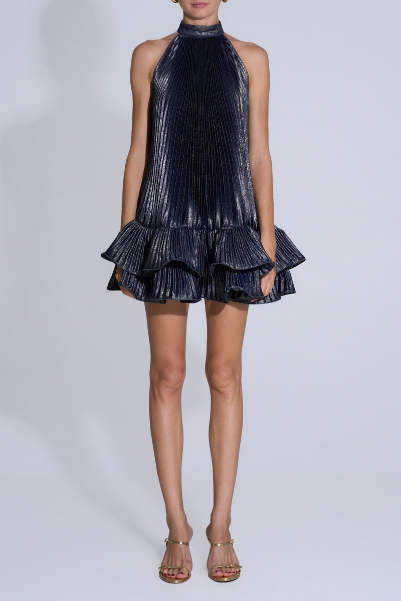 SOLEIL MINI DRESS IN MOONLIGHT SHIMMER - CULT MIA