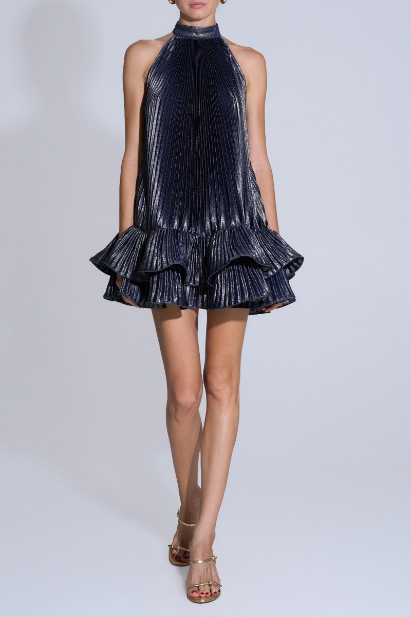 SOLEIL MINI DRESS IN MOONLIGHT SHIMMER - CULT MIA
