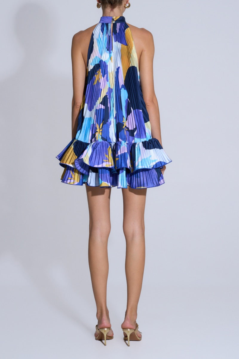 SOLEIL MINI DRESS IN BLUE CALYPSO - CULT MIA