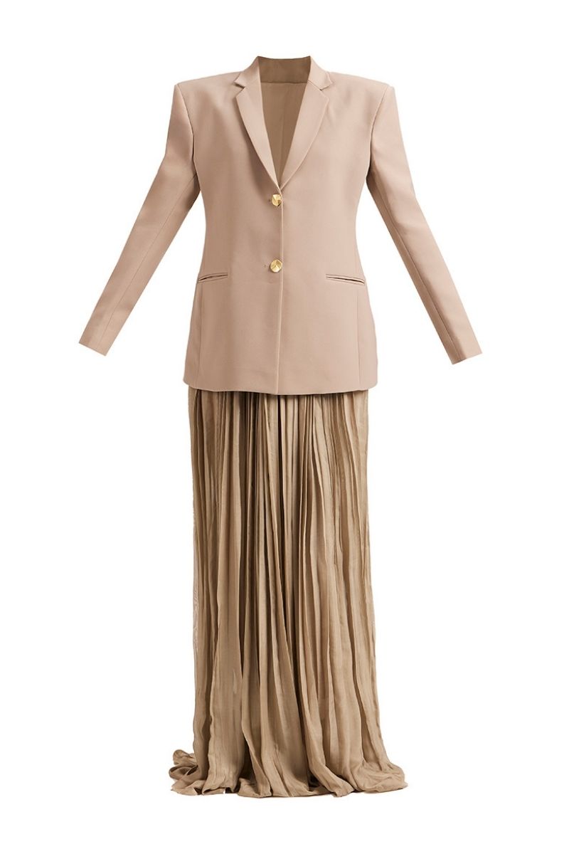 BRYCE BLAZER SET IN BEIGE - CULT MIA