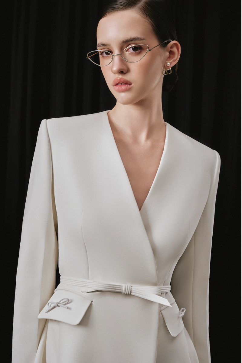 White Plan Hygien Set co-ords with matching top and pants, casual loungewear in soft fabric, stylish and comfortable for everyday wear.
