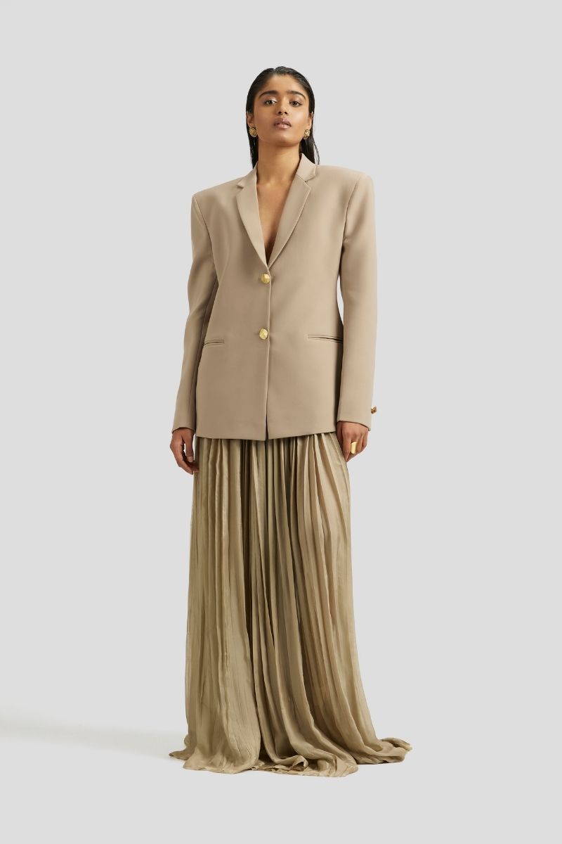 BRYCE BLAZER SET IN BEIGE - CULT MIA