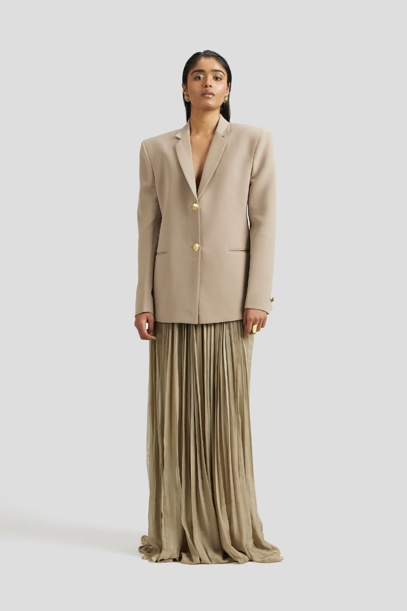 BRYCE BLAZER SET IN BEIGE - CULT MIA