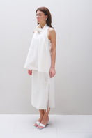Aidan & Ice Amara cream top, lightweight fabric, close-up of the soft, elegant sleeveless blouse with subtle detailing.