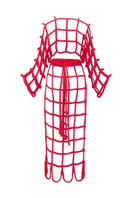 Kasia Kulenty Simone co-ord set in cherry featuring a matching top and pants, stylish and vibrant for a bold look.