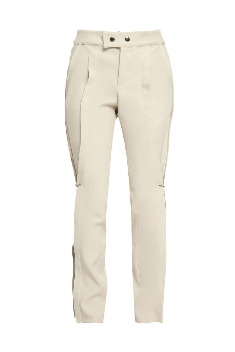 TAILORED PANTS WITH PIERCING DETAILS - CULT MIA