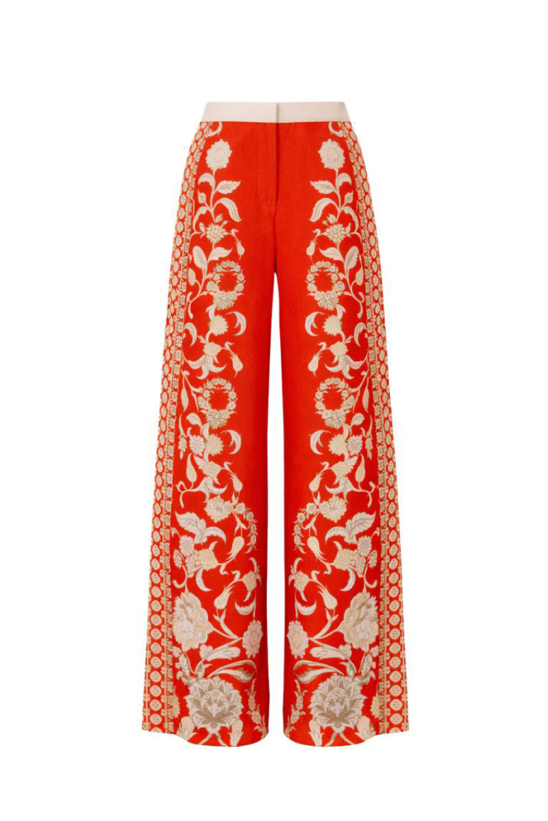 Raishma SAPPHIRA Pants in stylish fabric, shown in a full-length view with a tailored fit and modern design.