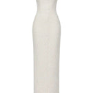 TONYY Lumière Column Dress in black maxi style with elegant fitted silhouette and flowing fabric.