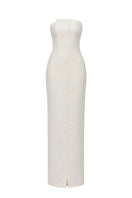 TONYY Lumière Column Dress in black maxi style with elegant fitted silhouette and flowing fabric.