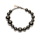 Silver YABA necklace by Silvia Gnecchi featuring a sleek, modern design with a polished finish.