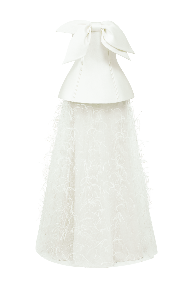 COLETTE TAFFETA AND TULLE GOWN - CULT MIA
