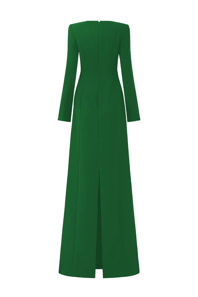 VELVET SATIN GOWN - CULT MIA
