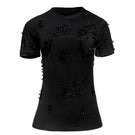 Black Onalaja ZUSI T-shirt, a stylish casual top with a comfortable fit, featuring a simple design and soft fabric.
