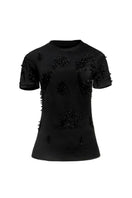 Black Onalaja ZUSI T-shirt, a stylish casual top with a comfortable fit, featuring a simple design and soft fabric.