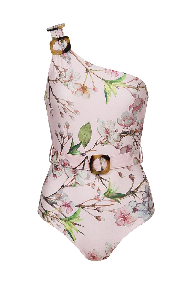 Nur Karaata Marbella Muse one-piece swimsuit featuring a stylish design and vibrant colors, perfect for beach or poolside wear.