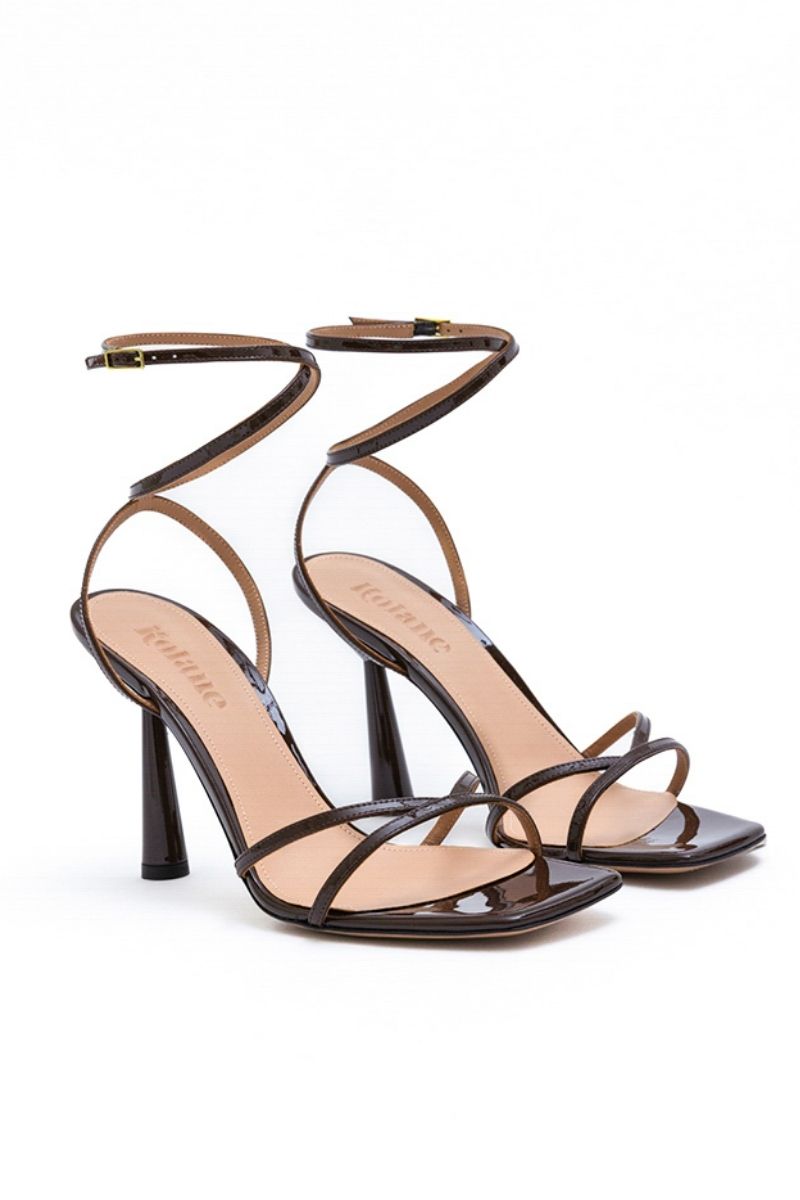 KIM SANDAL IN CHOCOLATE BROWN - CULT MIA