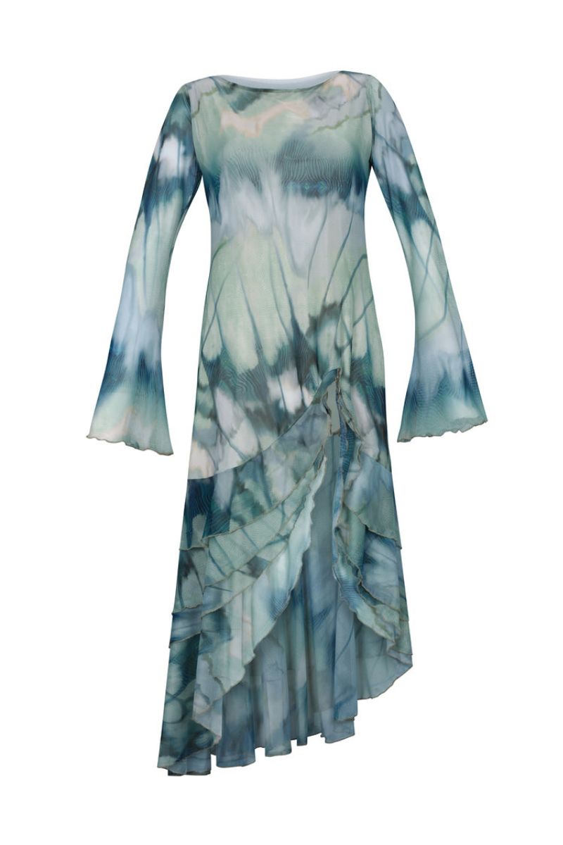 CHAPOLA DRESS IN PRINT SAGE