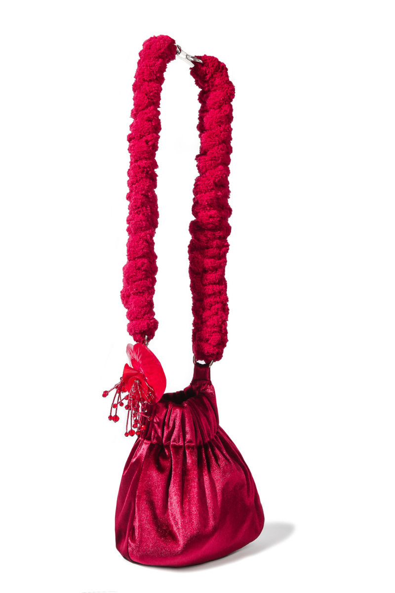 CAT ON A MOUNTAIN ORCHID BAG IN RED - CULT MIA
