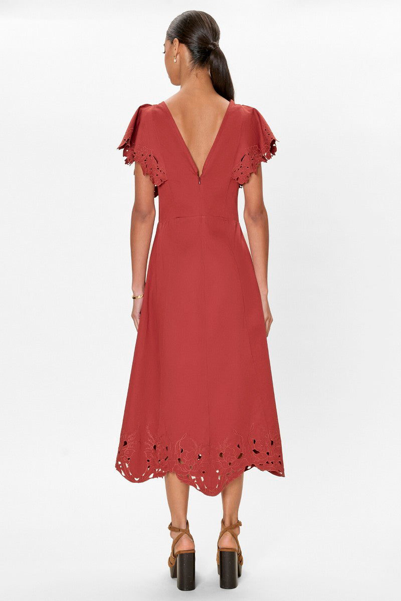 RACHELLE DRESS IN BURNT SIENNA | CULT MIA