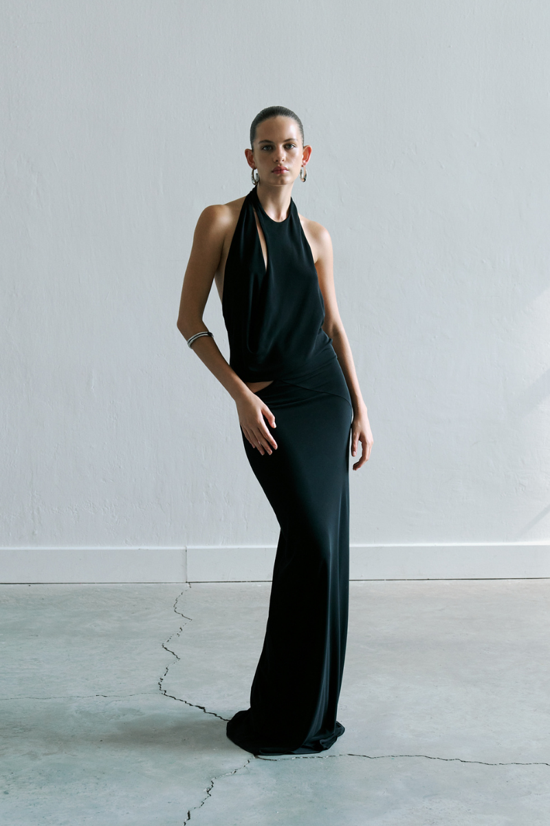 ANYA DRESS IN BLACK - CULT MIA