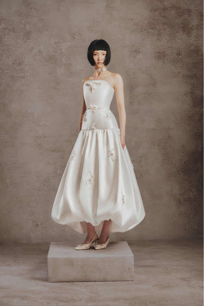 IVORY BLOOM BALL DRESS - CULT MIA