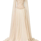 CEM CULT MIA X CEM royal train gown featuring elegant fabric and intricate design details in a luxurious style.