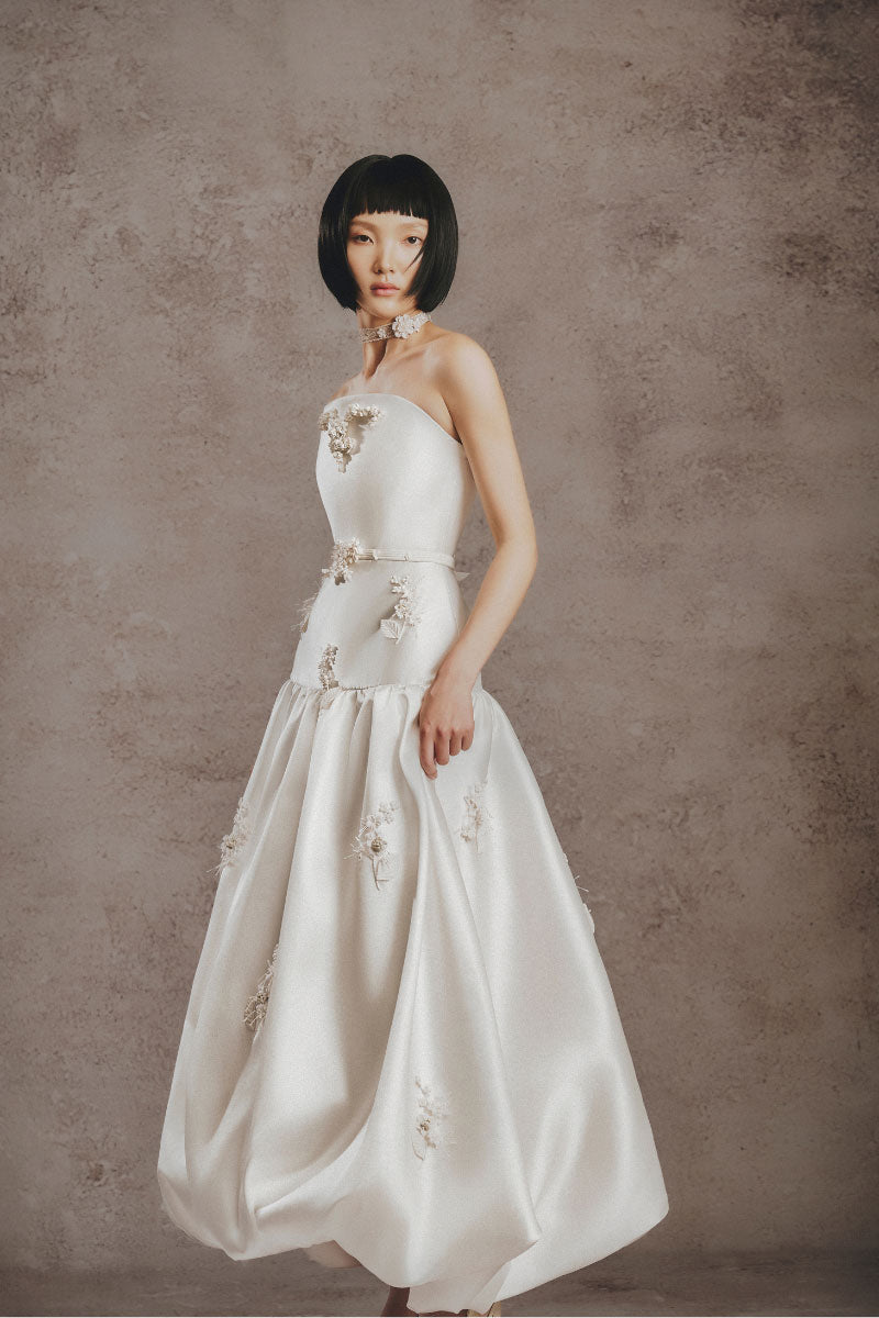 IVORY BLOOM BALL DRESS - CULT MIA