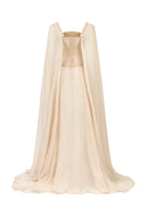 CEM CULT MIA X CEM Royal Train Gown, elegant gown with intricate details, displayed on a mannequin.