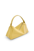 Yellow POELLE JOSEFINE top handle bag with sleek design and structured shape, perfect for stylish everyday use.