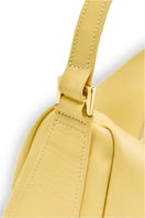 Yellow POELLE Josefina top handle bag with a sleek design and sturdy handle, perfect for everyday use.