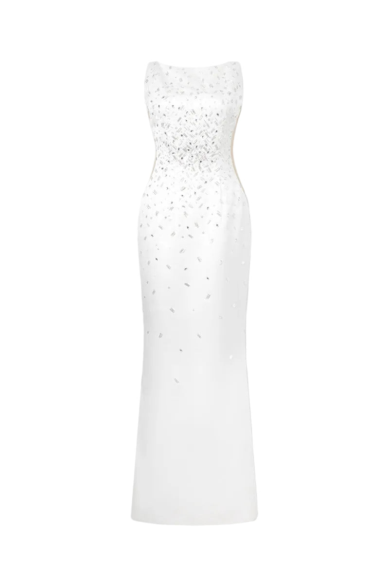 WHITE VANILLA HANDMADE MAXI CROCHET DRESS | CULT MIA | Andreeva WHITE VANILLA HANDMADE MAXI CROCHET DRESS | CULT MIA | Andreeva
