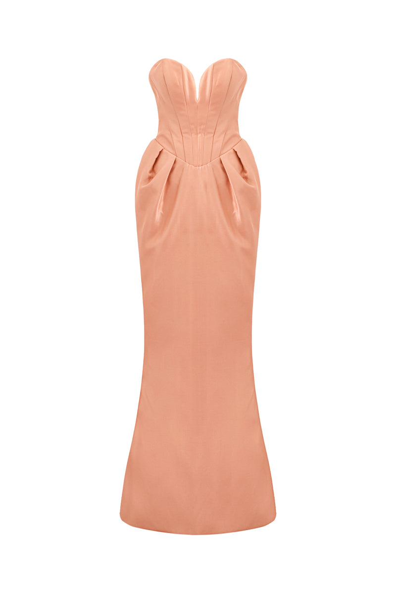ROSE GOLD SPARKLY KNIT MAXI DRESS | CULT MIA | Natalia Fedner ROSE GOLD SPARKLY KNIT MAXI DRESS | CULT MIA | Natalia Fedner