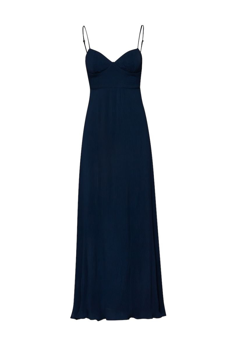 Baobab Roma Gown, elegant floor-length gown with flowing fabric and intricate details, perfect for formal occasions.