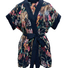 niLuu short sleeve wrap top in Presley fabric, featuring a stylish wrap design and flattering fit for casual or dressy outfits