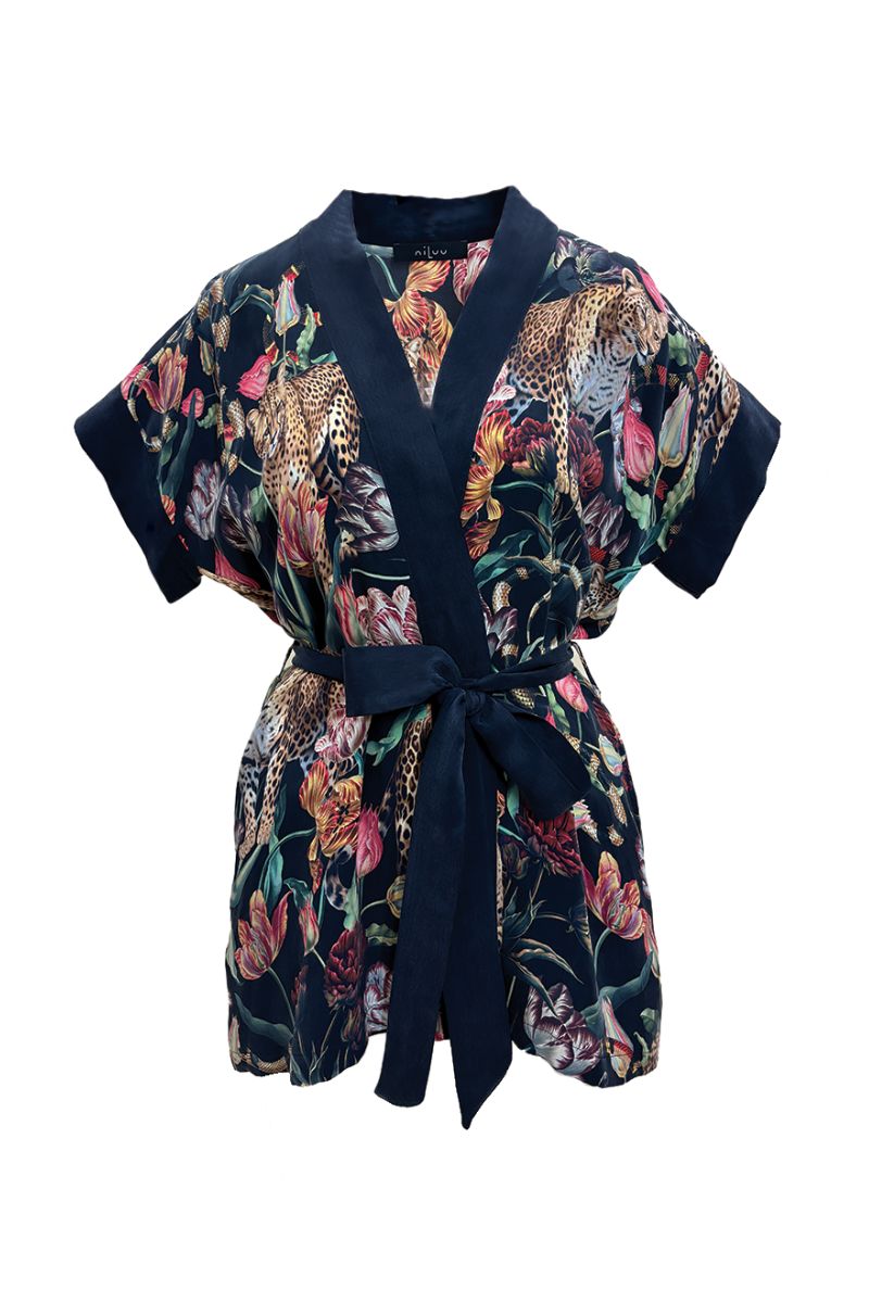 SHORT SLEEVE WRAP TOP IN PRESLEY - CULT MIA