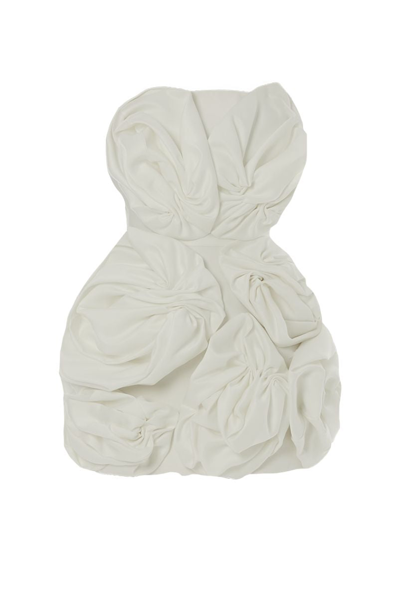 LILLY STAR WHITE ROSE DRESS - CULT MIA