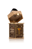 Waiwai Rio Cherry-Tini top handle bag in vibrant red with gold hardware and a sleek, compact design for stylish carry.