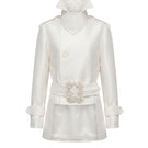 White Plan Aurora Sculpted Jacket, stylish women's jacket with a fitted design and modern silhouette, shown in a sleek, sculpted style.