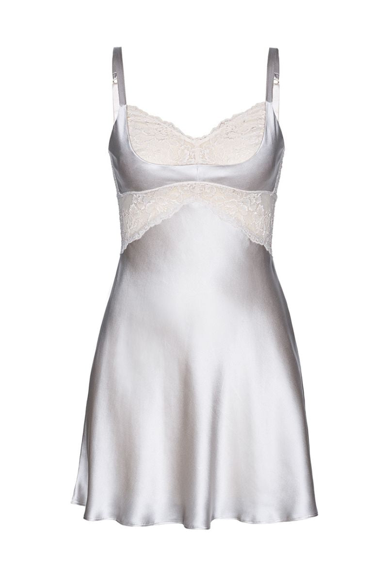 MORGAN CRADLE BUST SILK CHEMISE - CULT MIA