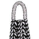 Black and white Feathers Clash of Prints shoulder bag by SAC DE SOUL with a stylish, patterned design and shoulder strap.